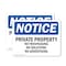 Signmission Private Property No Trespassing No Soliciting OSHA Notice Sign, Vinyl Decal, 10in W x 7in L, 2PK OS-2PACK-NS-D-710-L-17848 - alternate 1